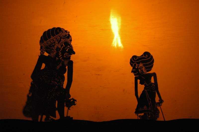 Wayang Puppet Theatre performed in Bali