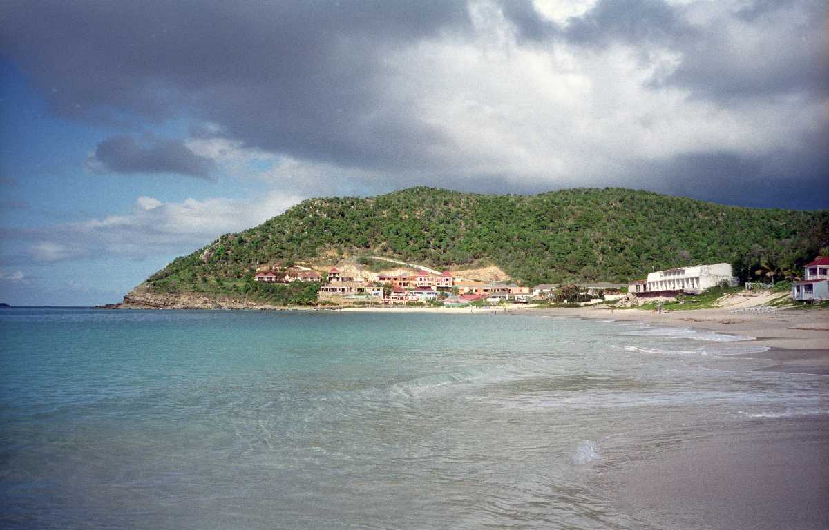 View of the island's beach