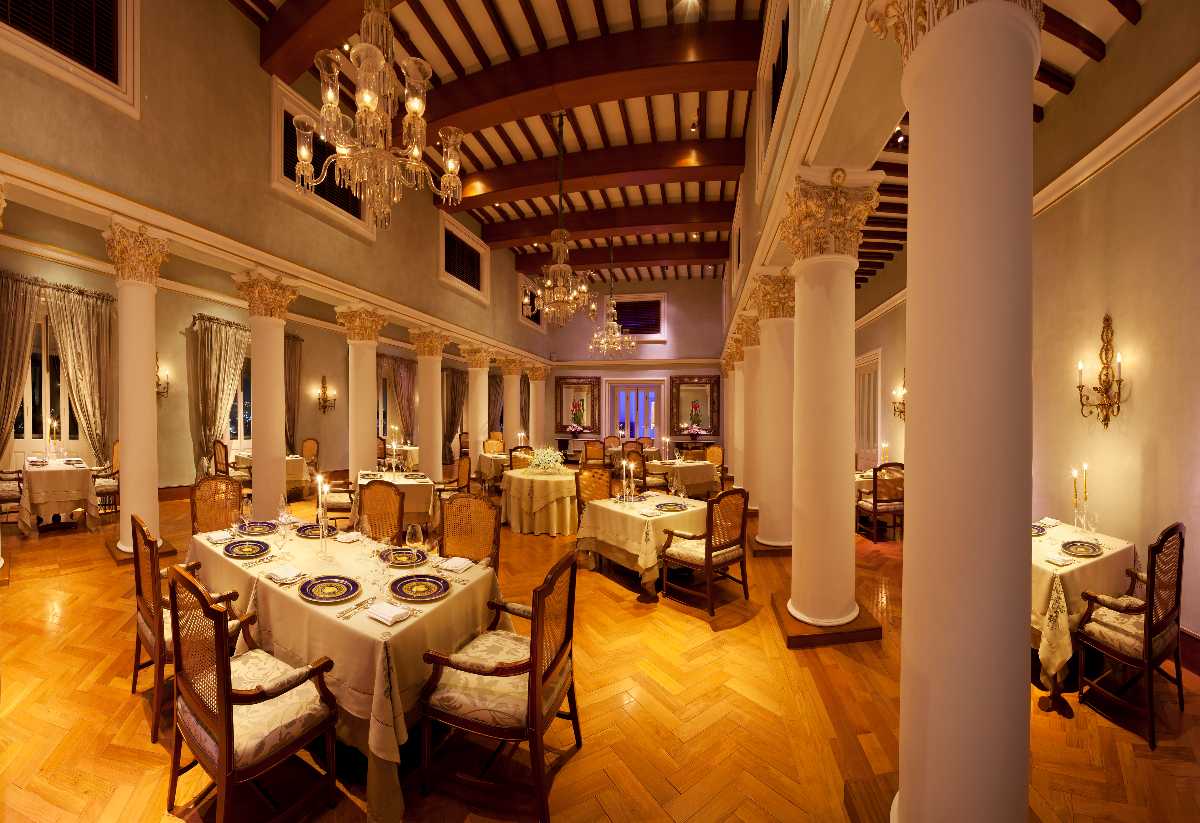 Celeste Restaurant at the Taj Falaknuma Palace