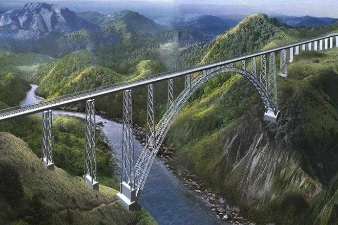 Chenab Bridge, Fakten über Indien