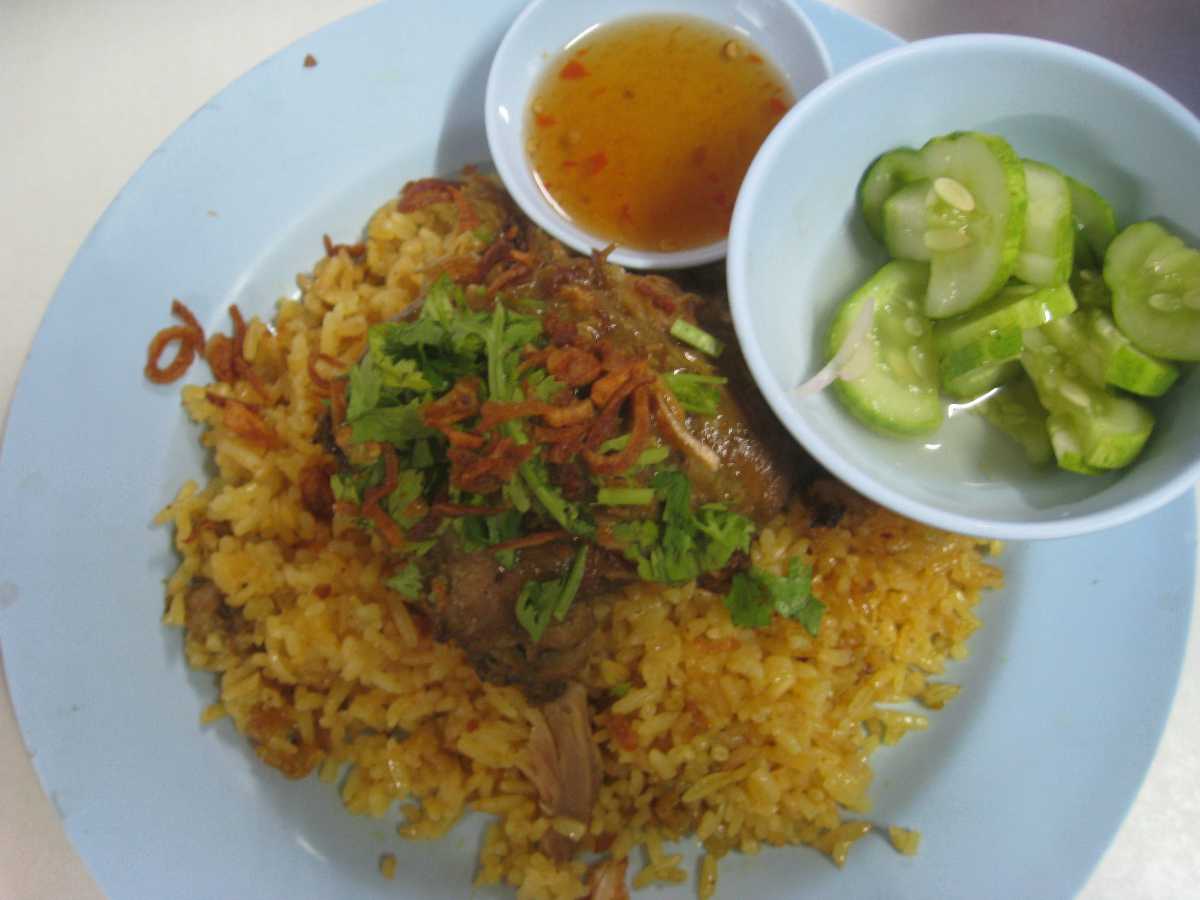 Chicken Biryani, a Popular Halal Food in Chiang Mai Thailand