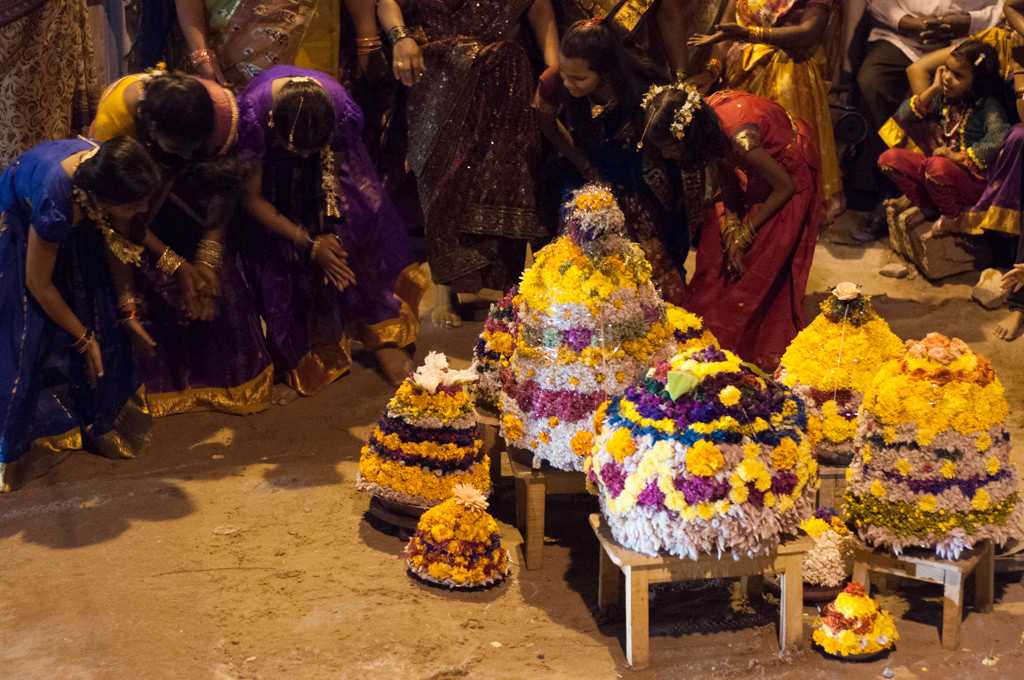 Bathukamma Festival Decoration In Telangana Map Bathukamma Is A Flowers  Festival Celebrated In Telangana State India Stock Illustration - Download  Image Now - iStock