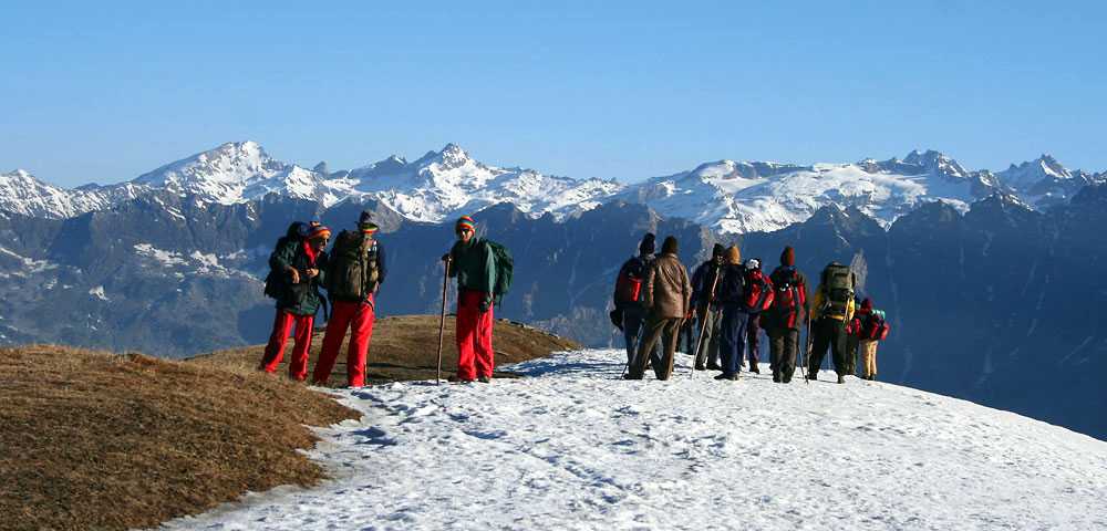 Dhauladhar ranges in the background