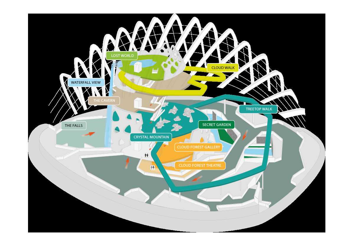 Map of Cloud Forest Dome