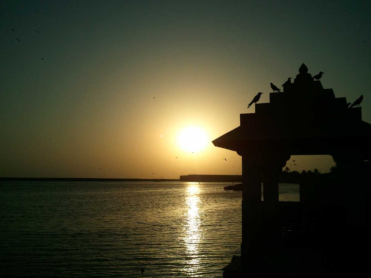 Gita Mandir on Triveni Ghat near Somnath Temple