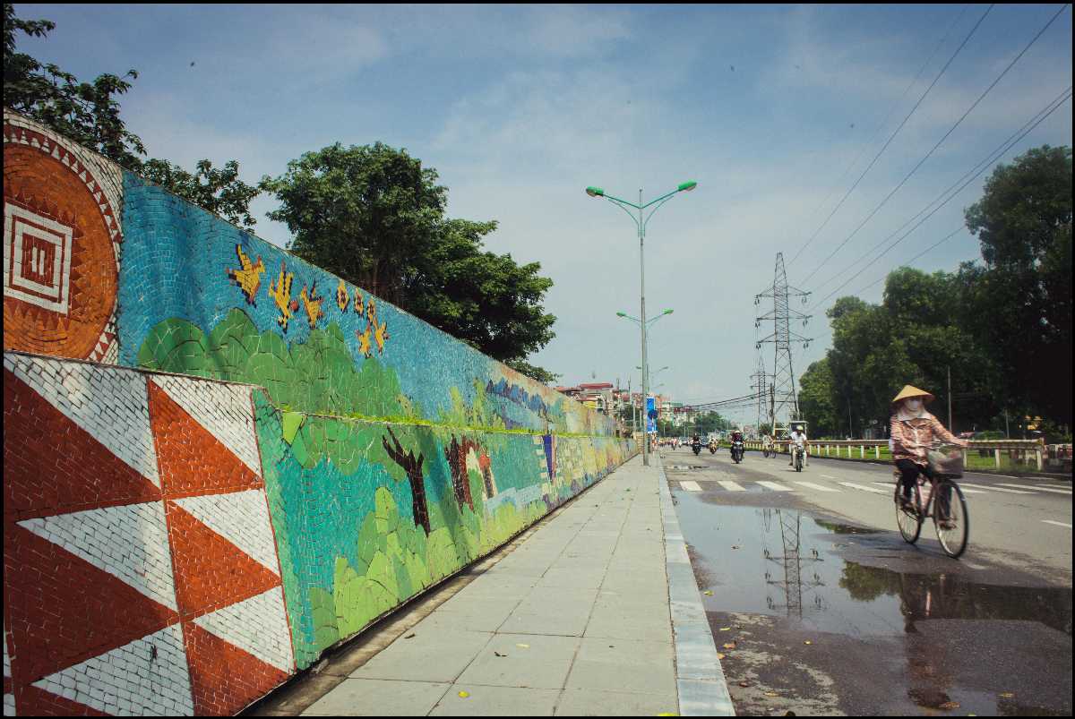 Hanoi Ceramic Mosaic Mural Vietnam