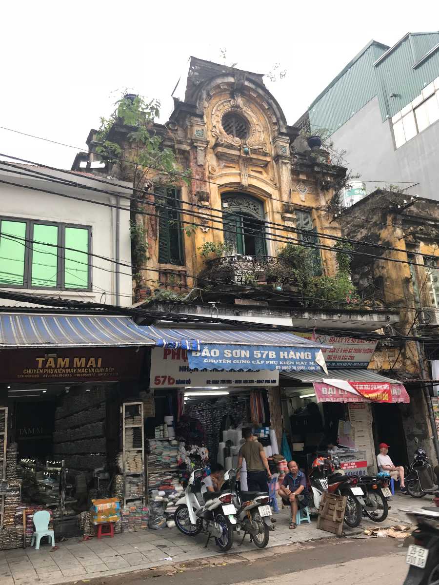 Old Architecture in Hanoi's Old Quarter