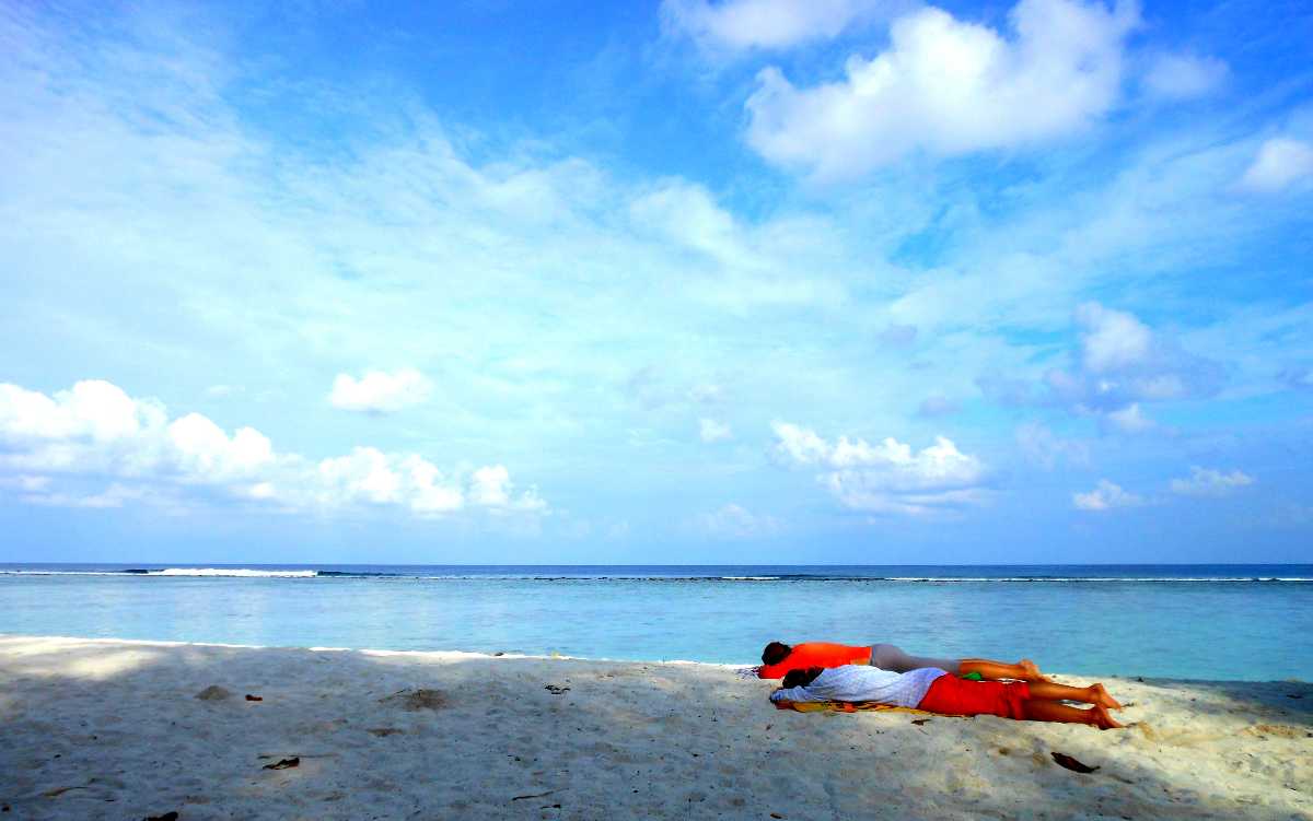 Hulhumale Beach in Maldives
