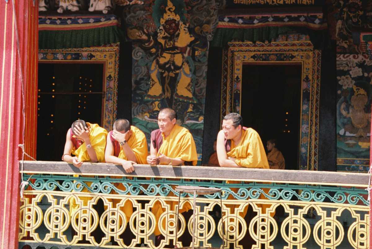 Monks in the Rumtek Monastery