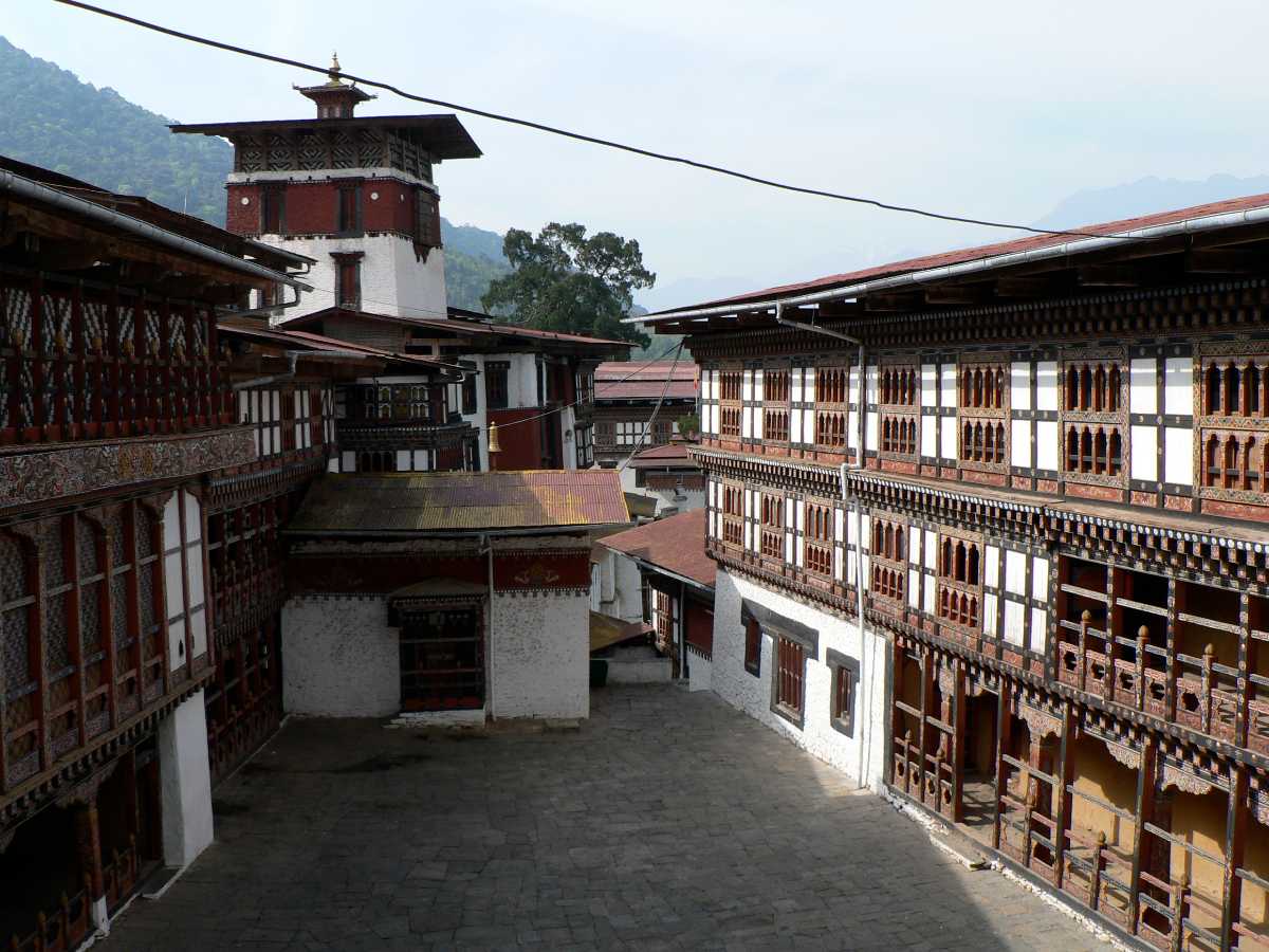 Interiors of Trongsa Dzong Bhutan