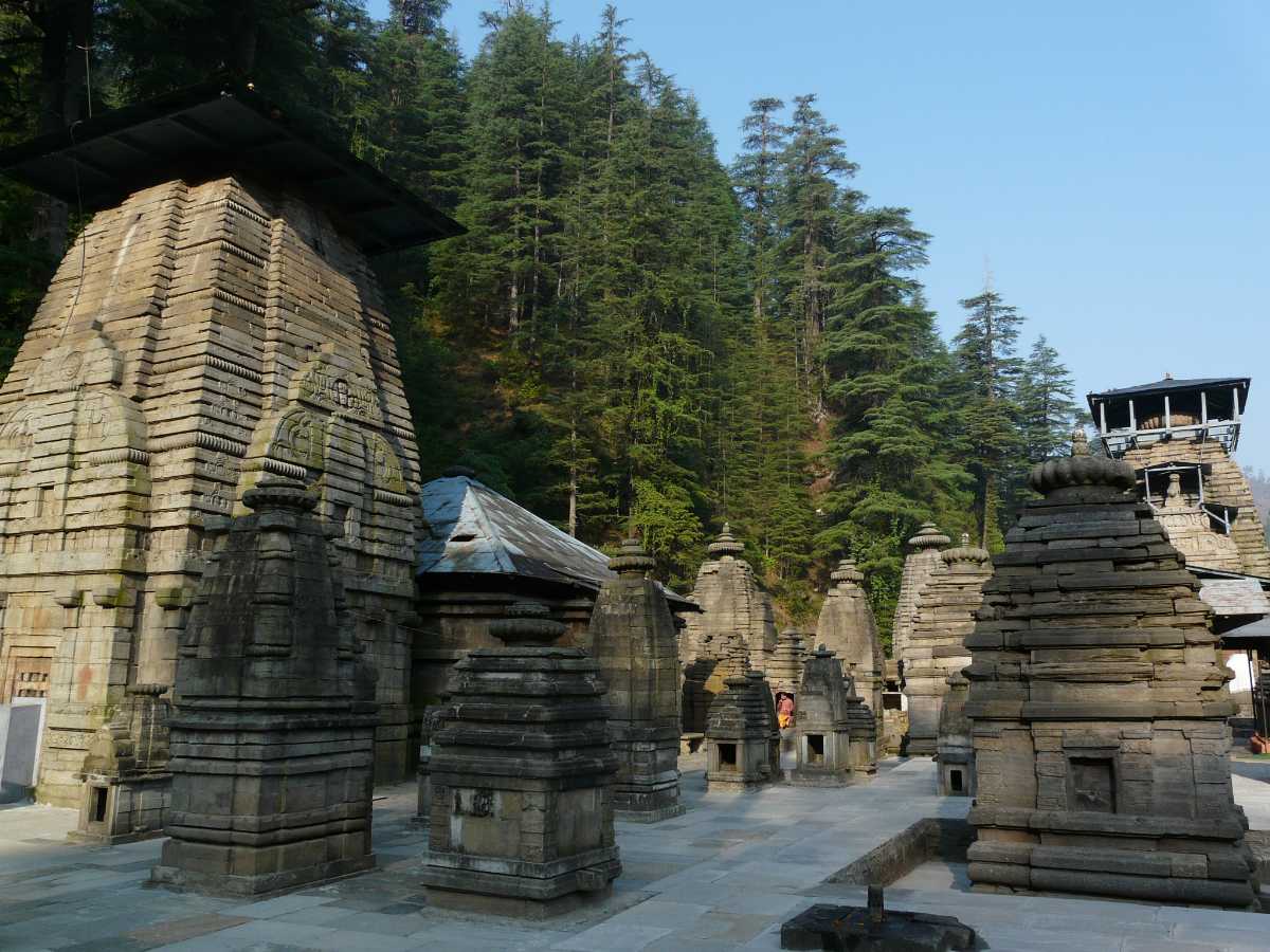 Jageshwar temple on a summer afternoon