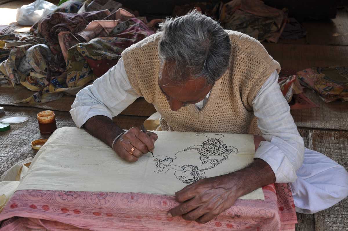 Kalamkari Paintings, shopping in tirupati