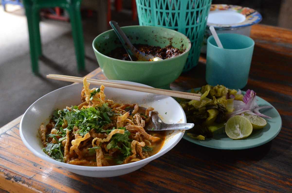 Khao Suey, a delicious Thai Halal Food found in Chiang Mai