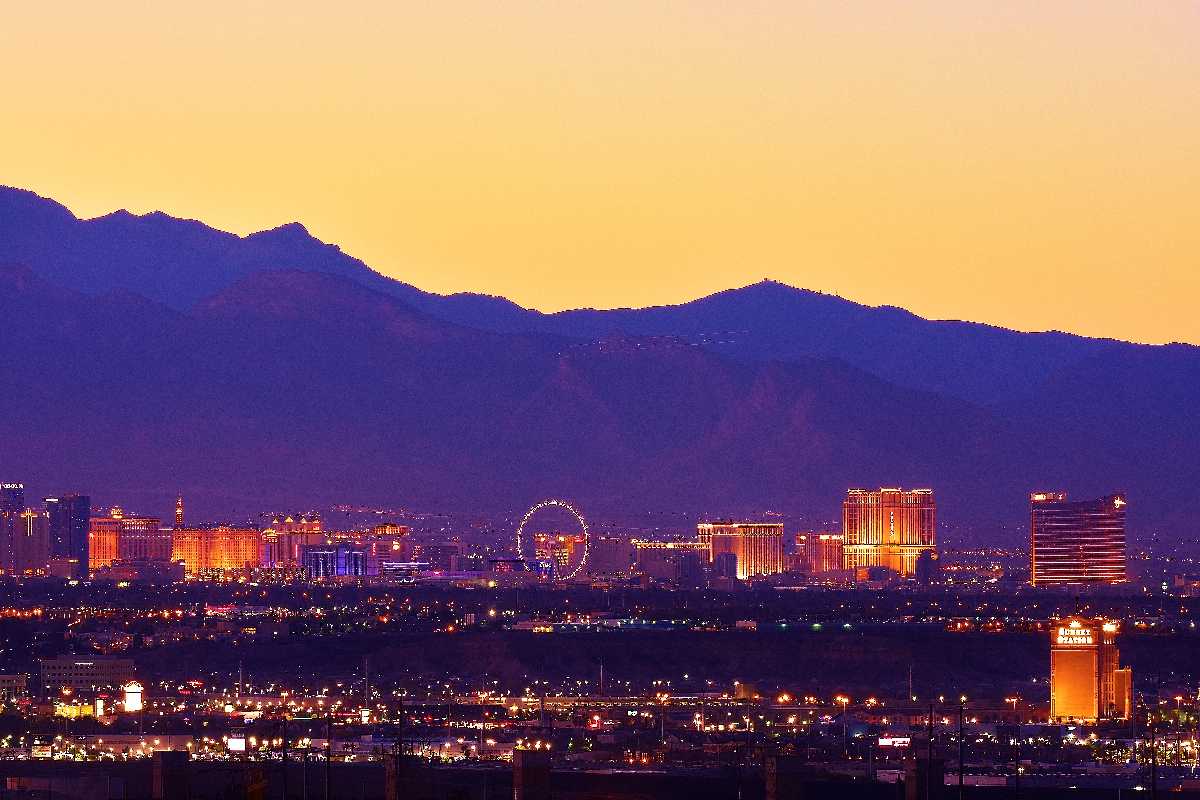 Nothing Beats The Nighttime View From The Top Of Nevada's Eiffel Tower