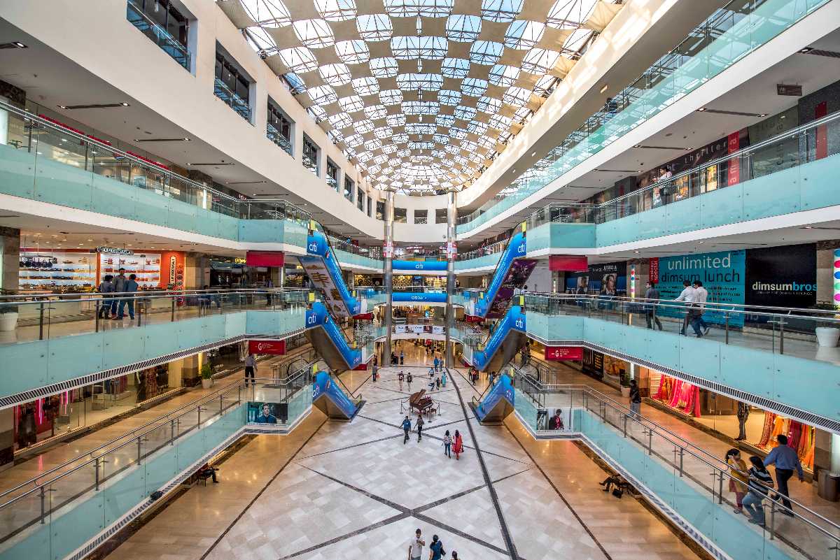 Inside the famous Ambience Mall in Delhi