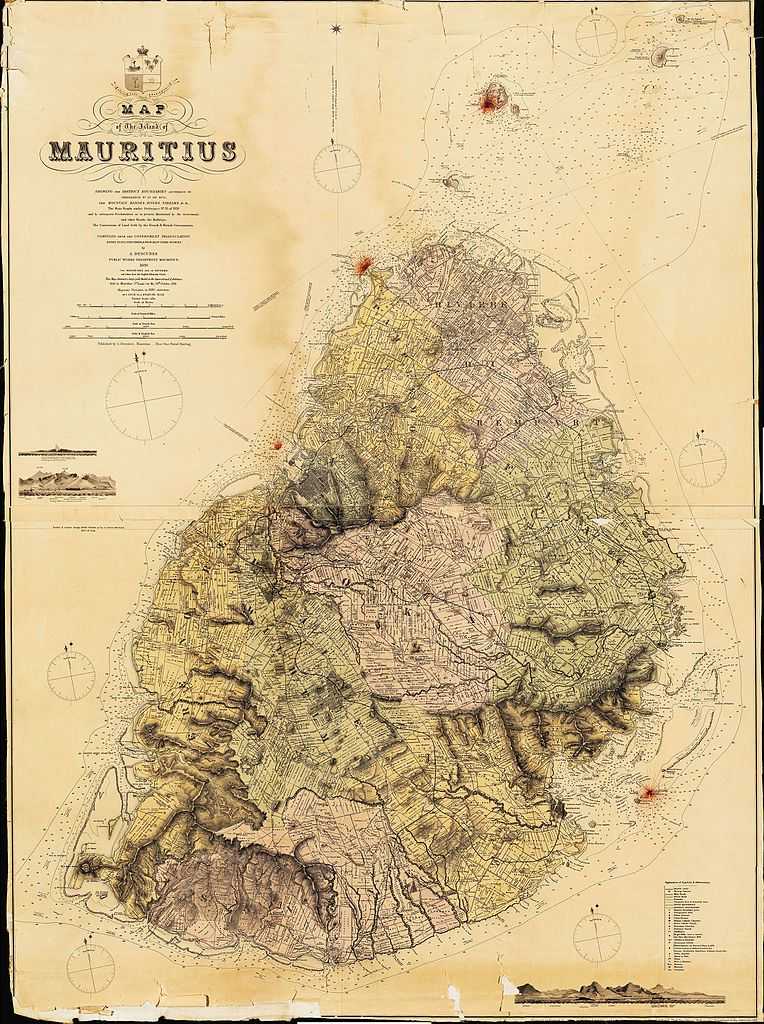 Ancient Map of Mauritius, History of Mauritius