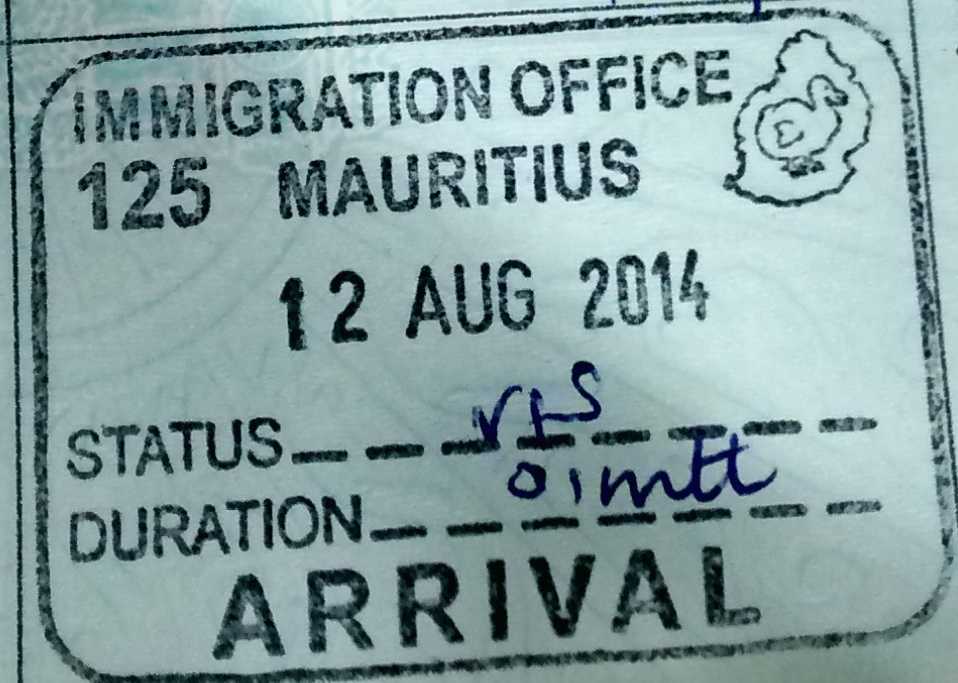 tourist visa fees for mauritius from india