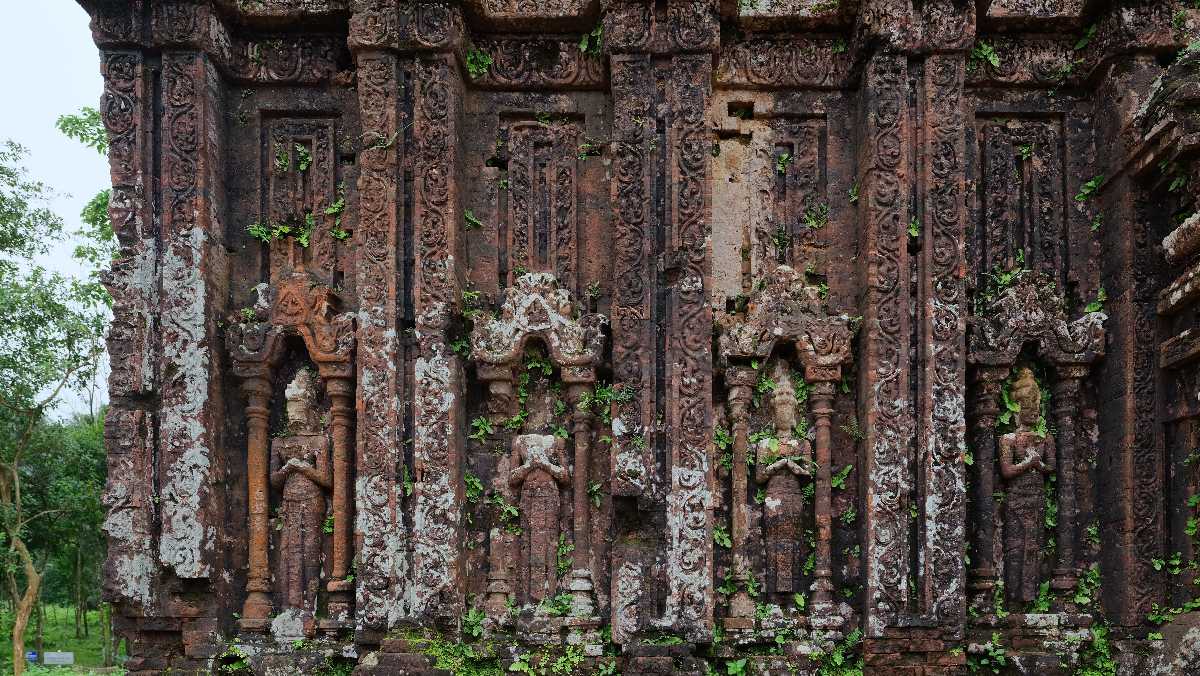 Rock Cut Shrines at My Son Sanctuary in Vietnam