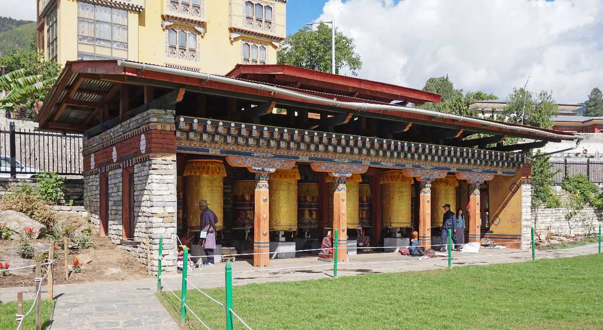 Prayer Wheels at the Memorial Chorten Thimphu