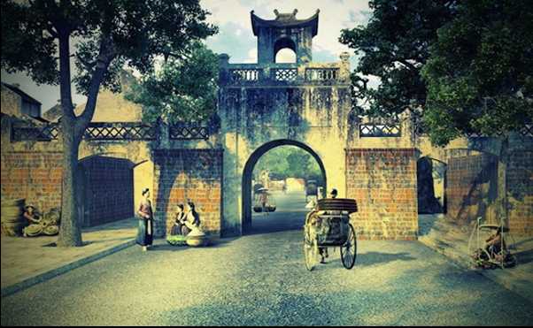 Old City Gate Hanoi Vietnam