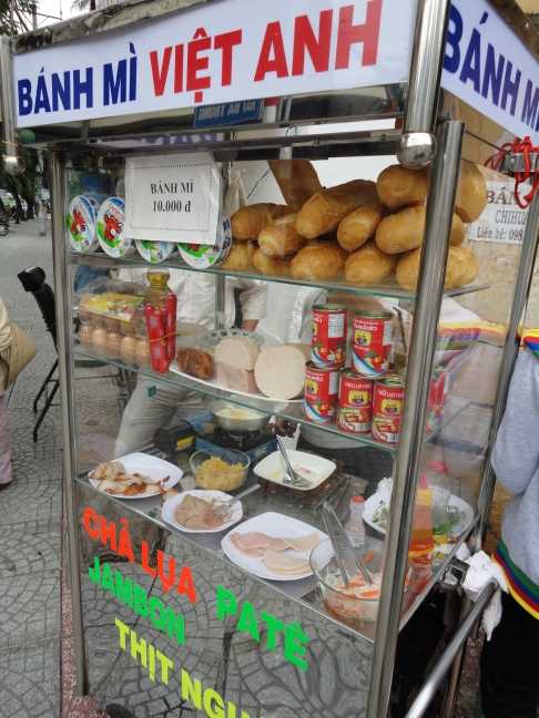 Banh Mi Stall in Pham Ngu Lao Street