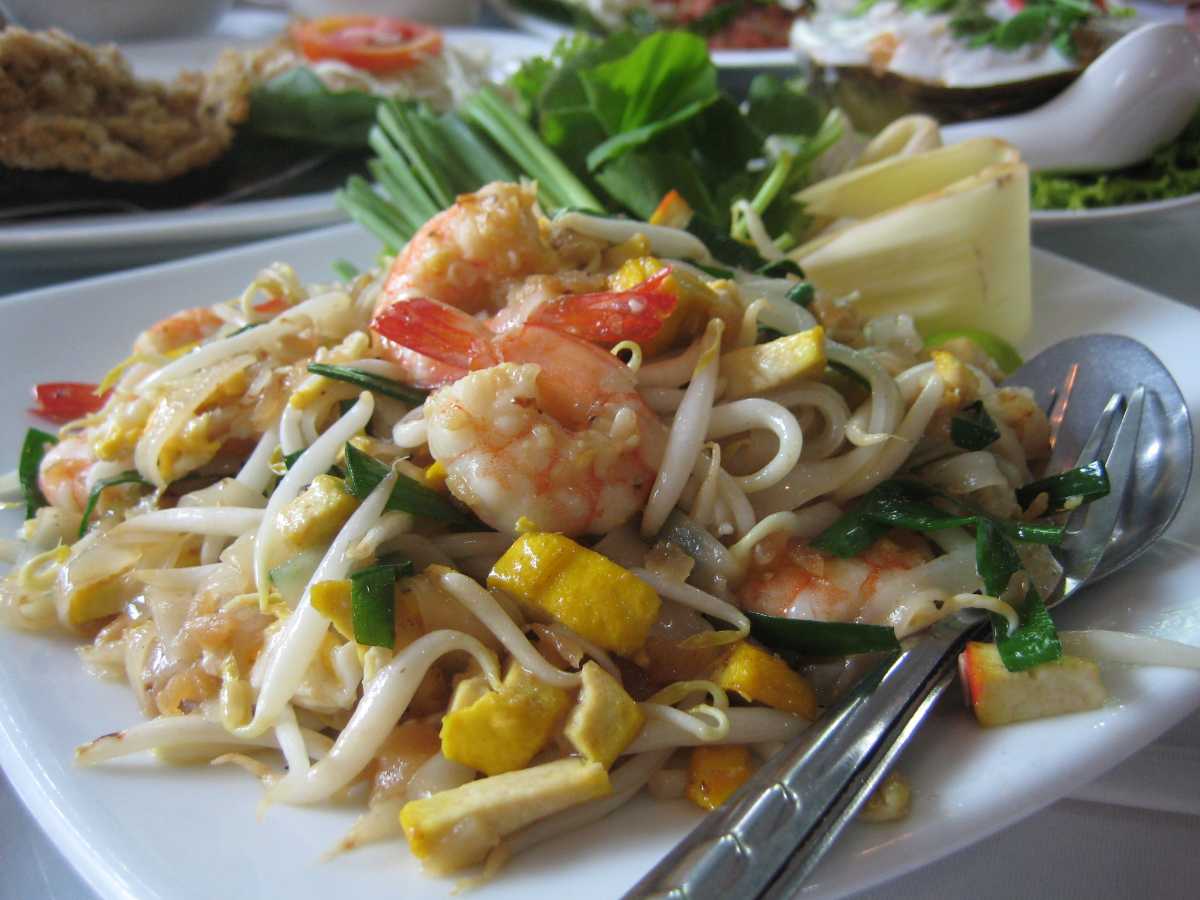 Pad Thai, a Halal Thai Seafood Dish in Pattaya