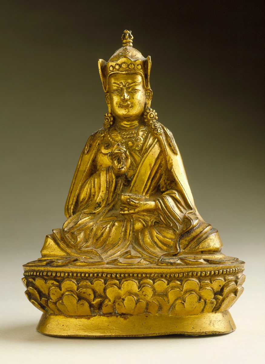 Bronze Figure of Padamasambhava, Lugzo Art in Bhutan