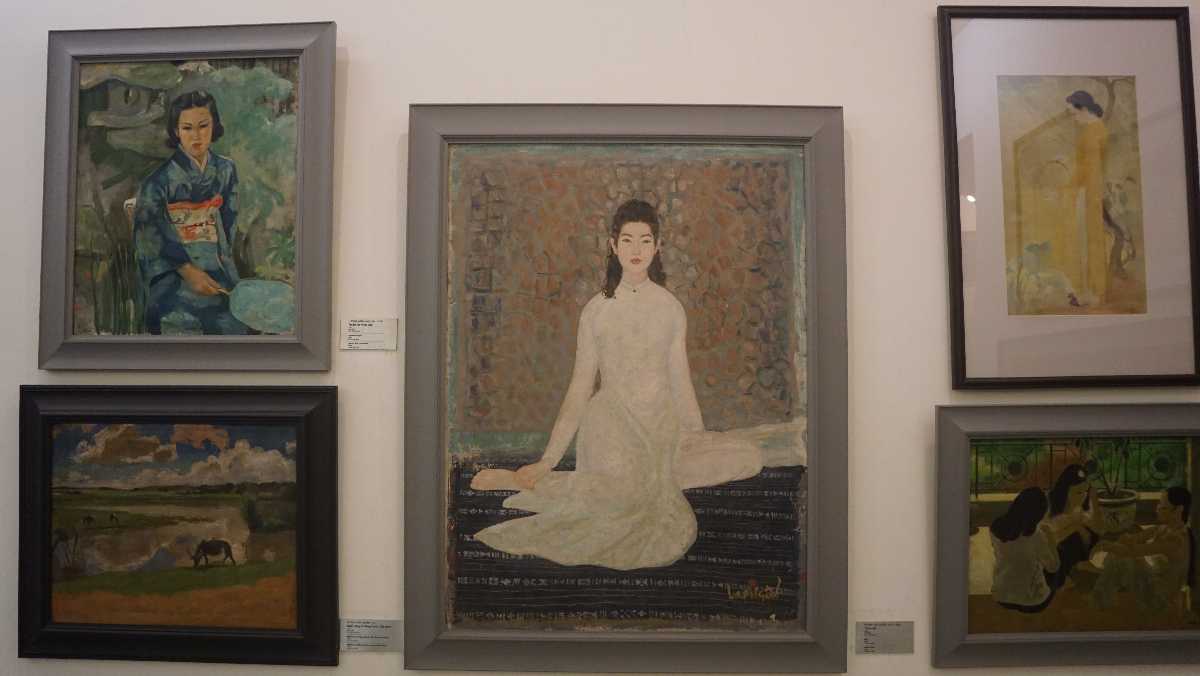 Paintings at Vietnam Fine Arts Museum in Hanoi