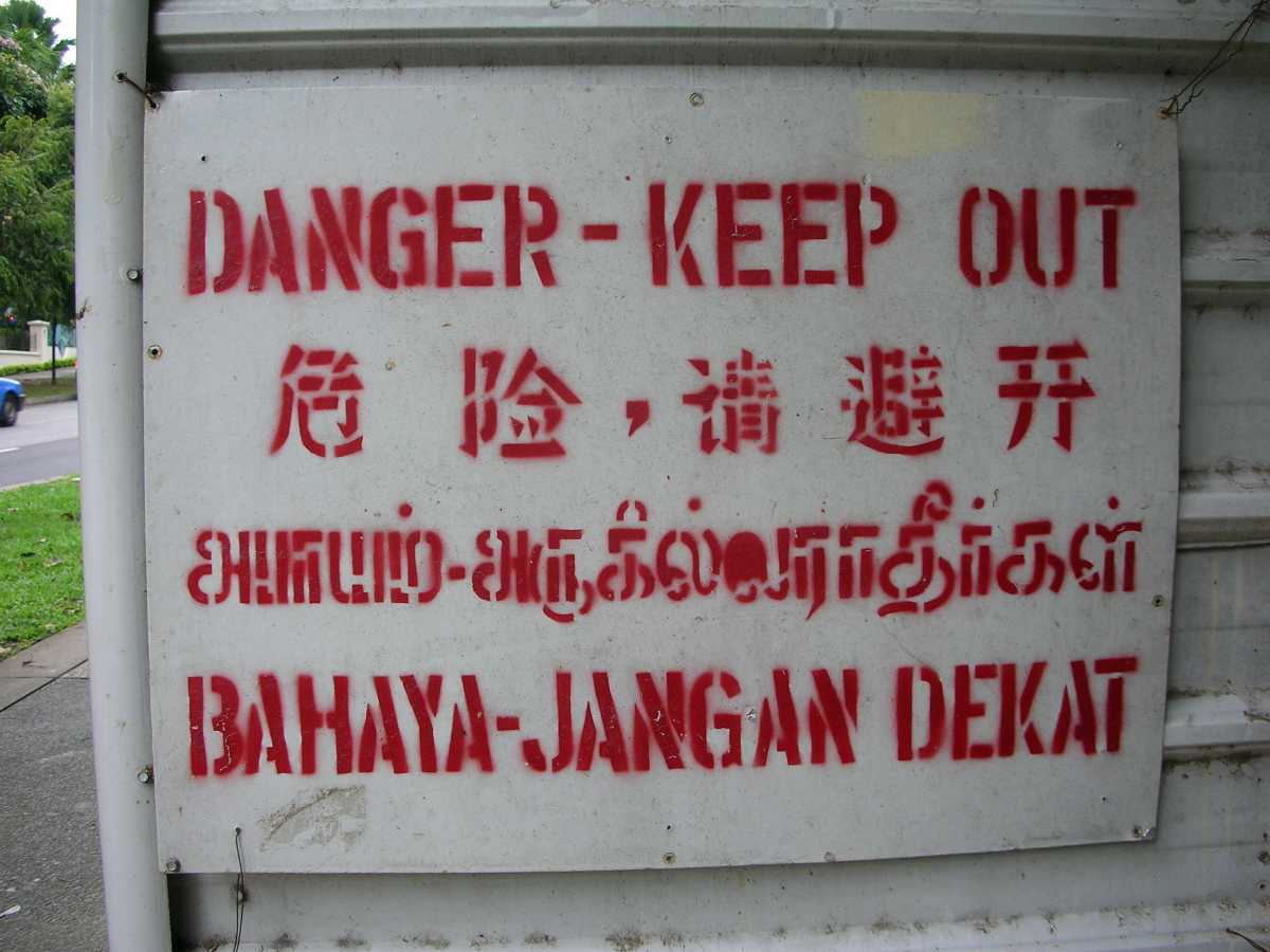 what is the original language of singapore