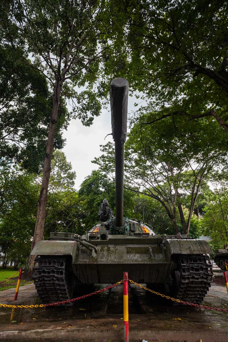 Tank Displayed at the Grounds of the Reunification Palace in Ho Chi Minh City