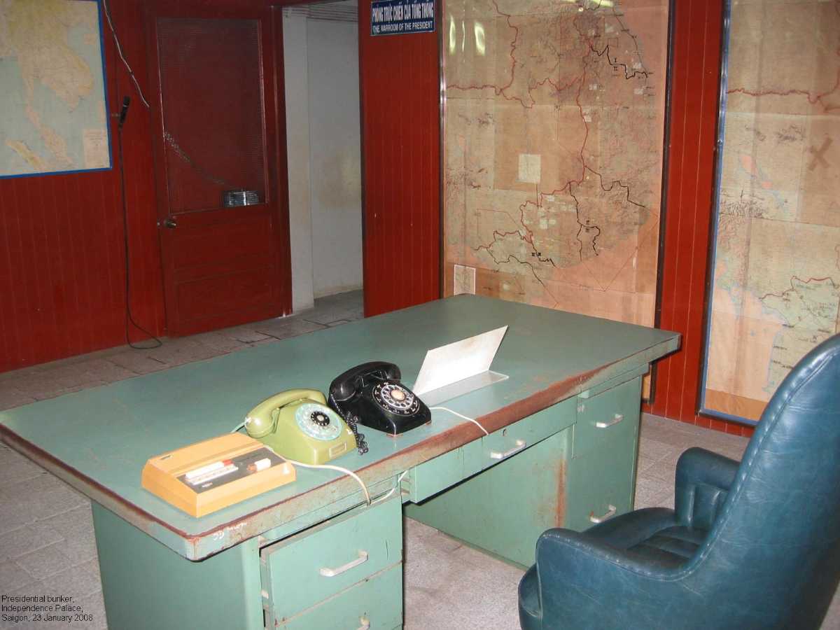 Presidential Bunker at the Reunification Palace in Ho Chi Minh City