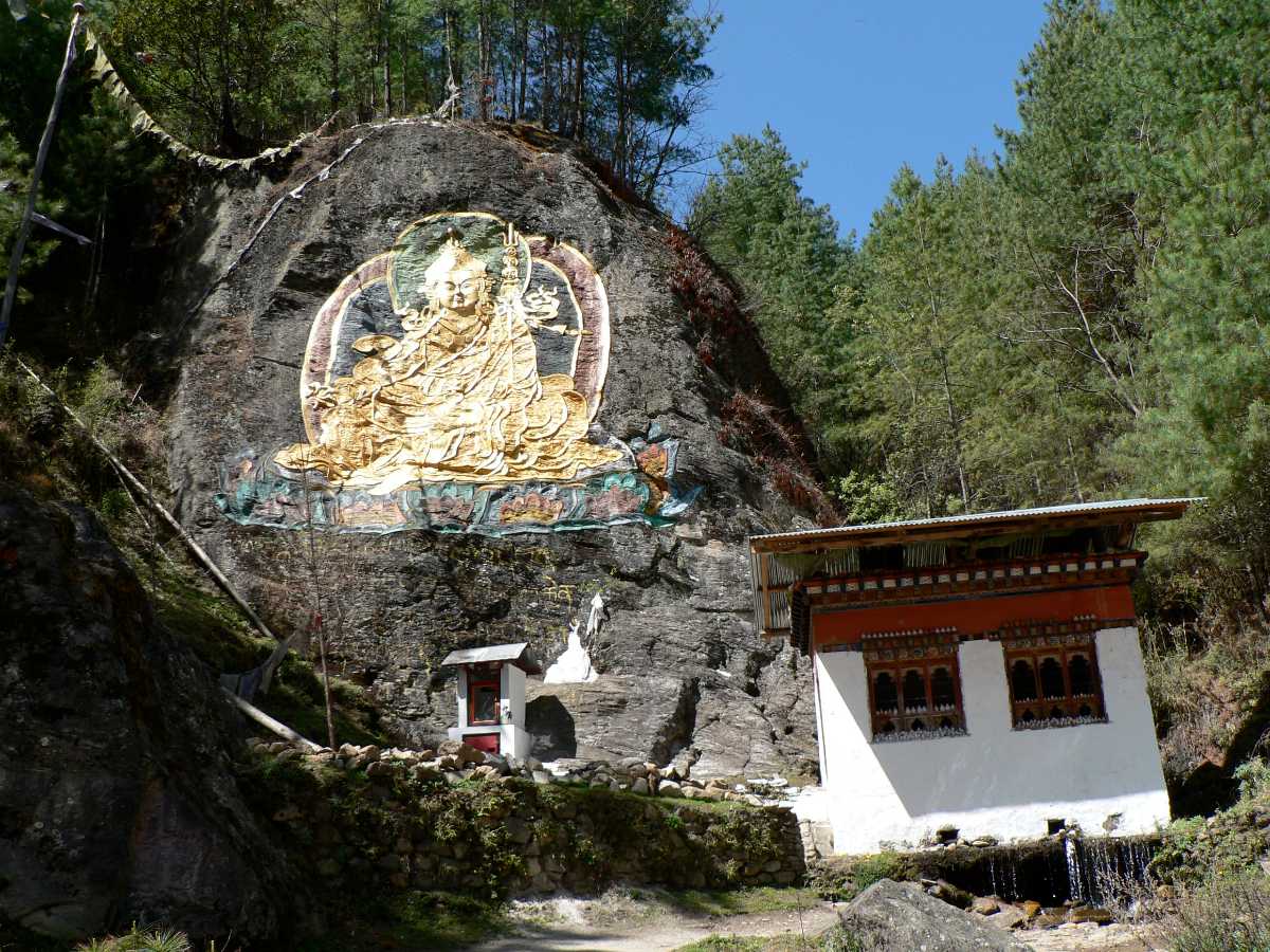 Rock Art in Thimphu Bhutan