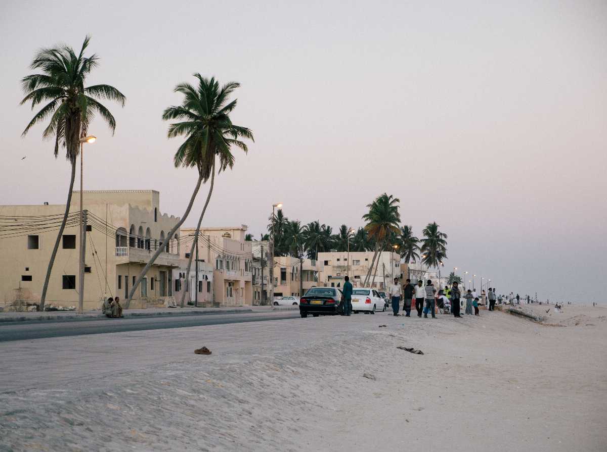 A beachfront in Salalah