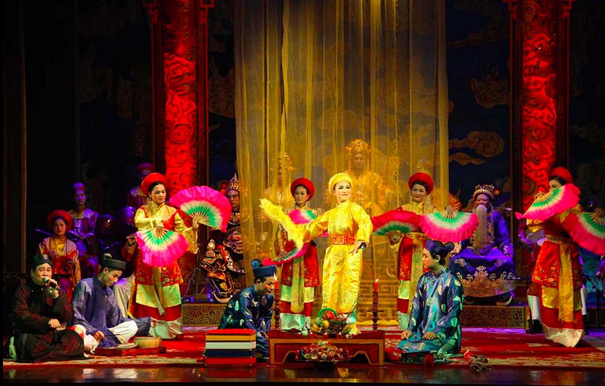 Performance at Vietnam National Tuong Theatre