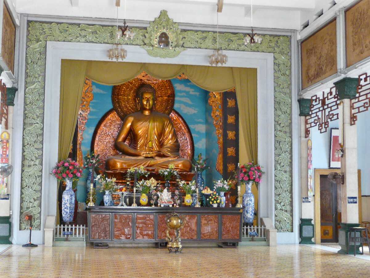 Buddha Statue at Xa Loi Pagoda Ho Chi Minh City