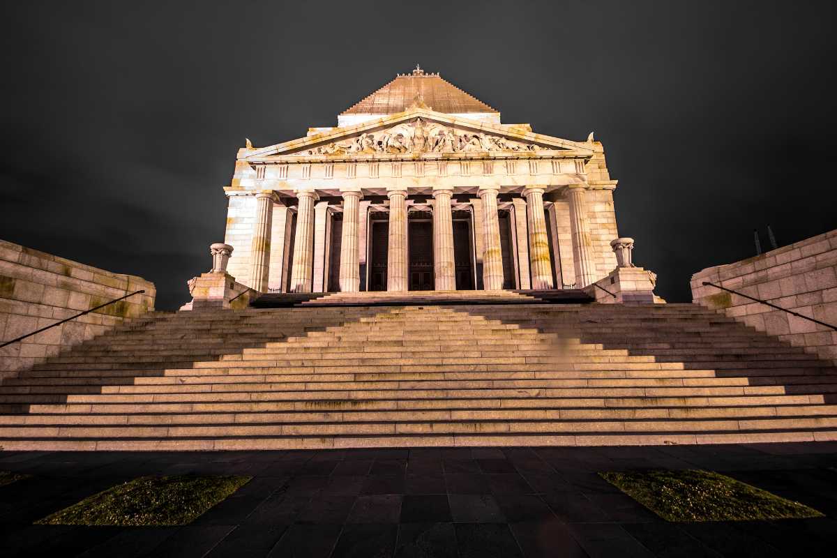 Front View of Shrine of Remembrance Melbourne