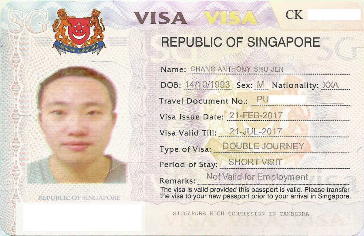 business travel visa to singapore