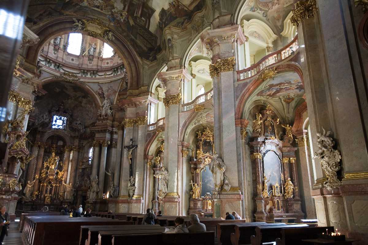 Inside of St. Nicholas Church in Lesser Town Prague
