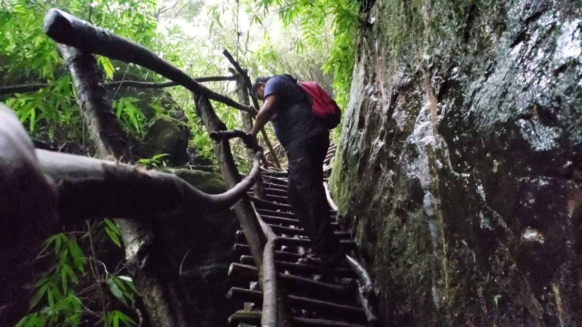 Steep Climb at the Trek