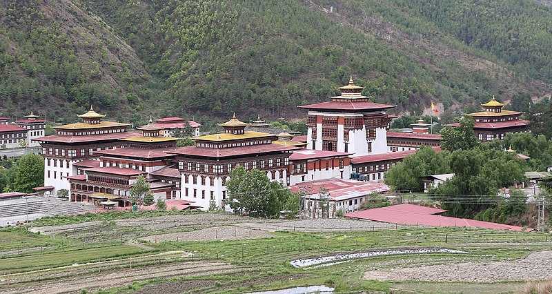 Tashichho Dzong Architecture