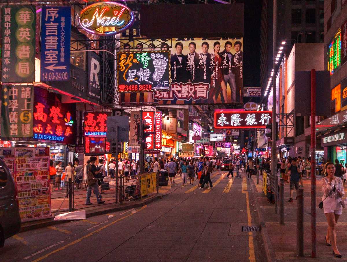 Temple Street of Hong Kong