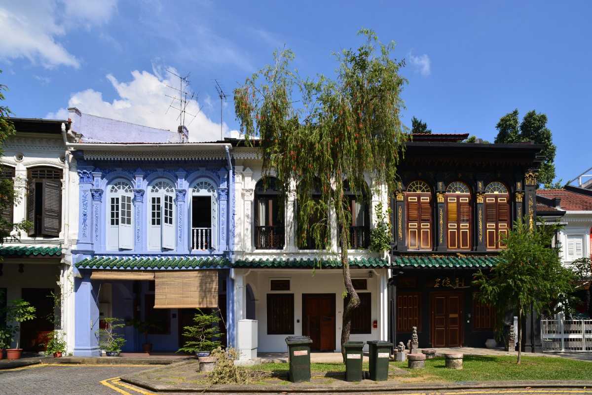 Terrace houses along Emerald Hill Road