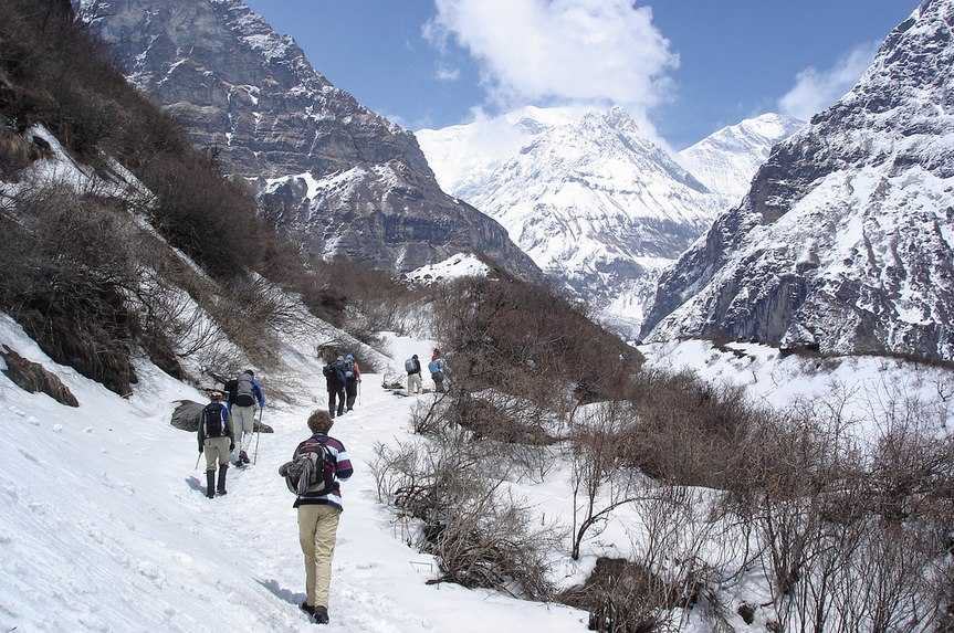 A landscape of Nepal that'll take your breath away; Annapurna region, a blend of nature and adventure. 