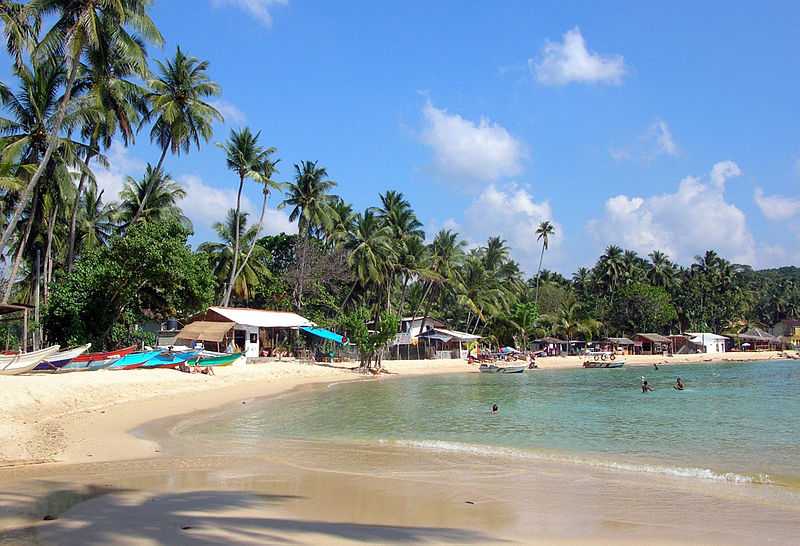 Unawatuna beach, Sri Lanka in November