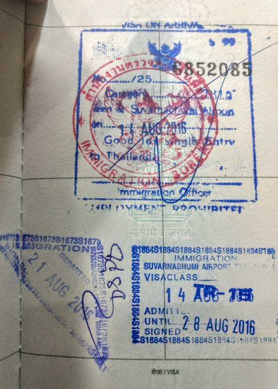 thai tourist visa for indian passport holders