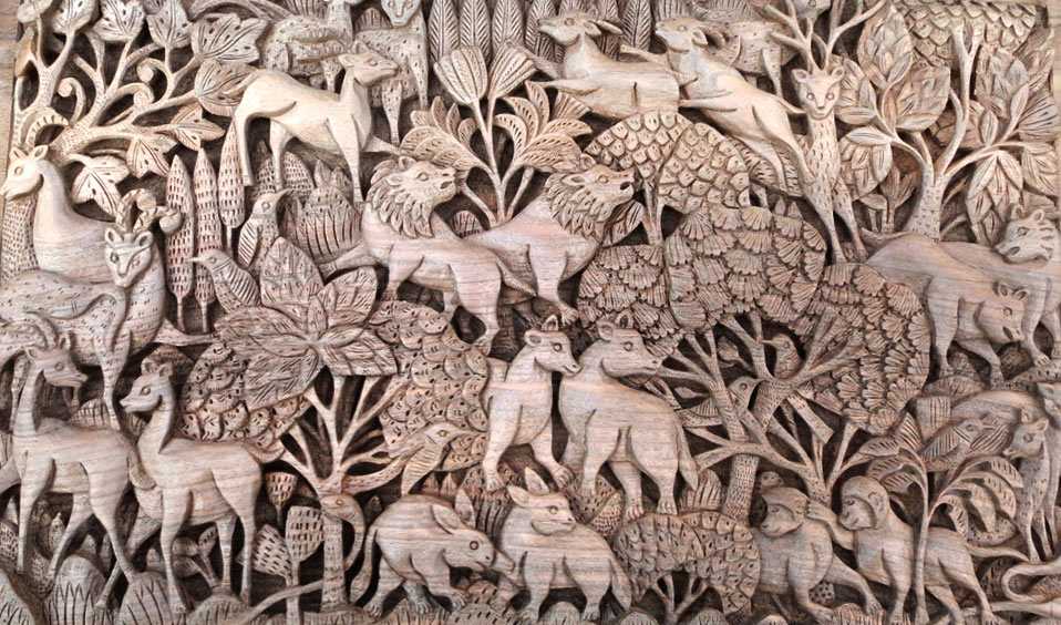 Wooden Carvings, Shopping in Jammu