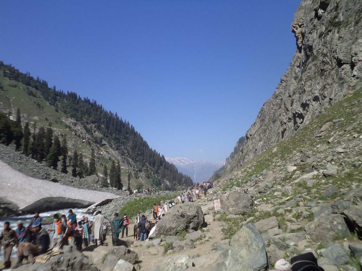 Way to Amarnath Yatra