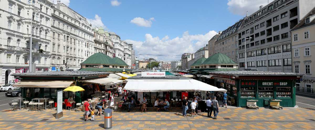 food stalls, naschmarkt, vienna