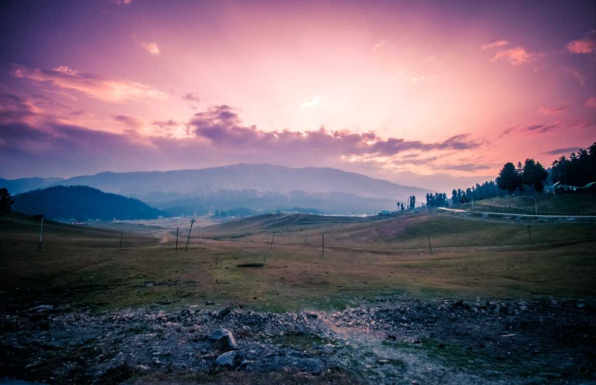 A sunset evening in Gulmarg