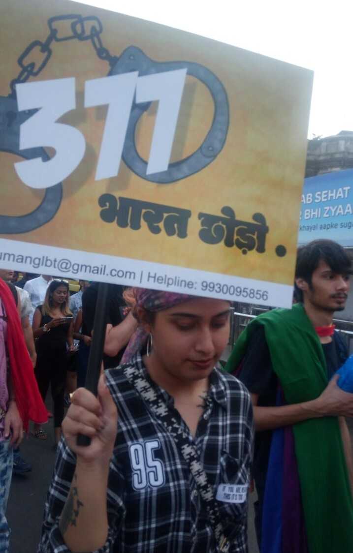 The time when we were still fighting to get  Section 377 decriminalized
